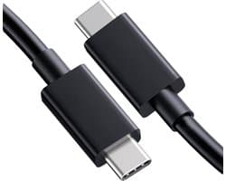 USB C naar USB C - Oplaadkabel Geschikt voor iPhone 15 Series, iPhone 16 Series, MacBook, iPad en iPad Air Series - Ondersteund 8K Ultra HD 60Hz - 100W Vermogen - 1 Meter