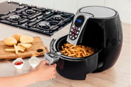 MEDION friteuse, ca. 1500 watt, digitaal bedieningspaneel, totale inhoud 4 liter, olievrij frituren, 30 min timer, oververhittingsbeveiliging, MD17320 zwart — thumbnail 8