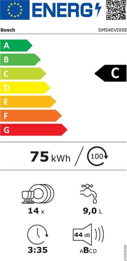 Bosch SMS4EVI00E - Vaatwasser - 14 couverts - besteklade - 44 dB — thumbnail 2