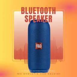Pulver draadloos Speaker Blauw - Muziek box - TG Prox - 10 watt - Speakers – Draadloos – werkt op bluetooth — thumbnail 5