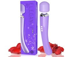 Sensual-U Elegance Curve - Fluisterstille Vibrator - Wand massager voor Clitorale stimulatie – Seksspeeltje met 8 snelheden en 20 standen – Lila
