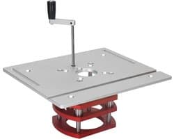 Handmatig Router Lift Systeem - Houtbewerking - Aluminium Roestvrij Staal - Zilver