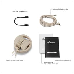 Marshall Major V - On-ear Bluetooth koptelefoon - Beige — thumbnail 3