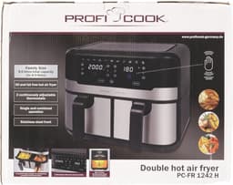 Hete Lucht Friteuse 9 Liter met Dubbele Kamer - XXL Frituurpan met Touchscreen en 9 Programma's — thumbnail 10