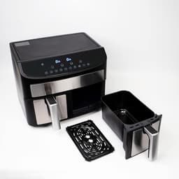 Equivera Dubbele Airfryer - Dubbele Mand - Dual Cook - Heteluchtfriteuse - Verschillende Programma's - Dual Zone - Mega — thumbnail 5