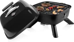 Hybrid Barbecue Elektrisch Kolen Inclusief deksel — thumbnail 1