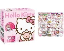 60x Hello Kitty Stickers - Schattige Sanrio Cartoon - Laptop - Dagboek