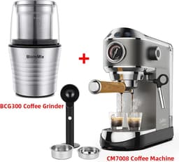Eszenzics™ Espressomachine - Professionele kwaliteit - 20 Bar - Semi-automatisch - Melkopschuimer - Incl. koffiemolen - Barista - Espresso, cappuccino, latte en mokka — thumbnail 1