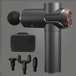 Massage Gun 99 standen, Draadloos deep tissue massagepistool, professioneel fitness-spiermassageapparaat met hulpstukken, voor nek, arm, taille, dij en volledige lichaamsverlichting — thumbnail 1