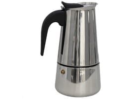 Gerimport Percolator espressomaker - 2 kopjes - RVS - 14x11 cm