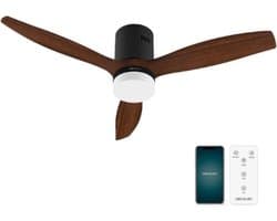 Luxe Plafondventilator – Met Verlichting – Afstandsbediening – Plafonniere met Ventilator – Slaapkamer & Woonkamer – Robuust Design — afbeelding 1