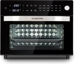 Klarstein Vigor Air XXL heteluchtfriteuse, 1800 W, 30 liter inhoud, 18 programma's, boven- en onderwarmte, zwart — thumbnail 1