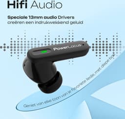PowerLocus Fit Draadloze Oordopjes - Active Noise Cancelling - Bluetooth oordopjes - ENC Microfoon - Touch Sensor Button - Lange Batterijduur - Zweetbestendig - Zwart — thumbnail 5