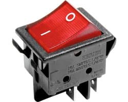 Dparts schakelaar geschikt voor Numatic - past op elke Henry en Hetty stofzuiger - Aan / uit schakelaar - Rood