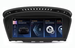 Autoradio met Carplay en Android auto | Geschikt voor Bmw 3, 5 en 6 serie E60 E61 E63 E64 E90 E91 E92 E93 2003-2012 | Radio scherm met Navigatie | 2003 2004 2005 2006 2007 2008 2009 2010 2011 2012 | CIC M5 — thumbnail 2