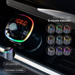 Wegman Bluetooth FM Transmitter - Carkit - Handsfree Bellen Auto - 30W Autolader USB C - Bluetooth Adapter Auto - USB Stick — thumbnail 5