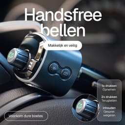 Wegman Bluetooth FM Transmitter - Carkit - Handsfree Bellen Auto - 30W Autolader USB C - Bluetooth Adapter Auto - USB Stick — thumbnail 3