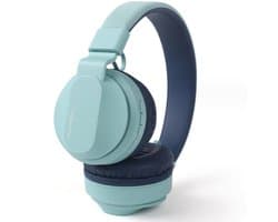 KINSI Kids Bluetooth Headset met Volumebegrenzing | Bluetooth 5.0 & 3.5mm Jack | MicroSD Ondersteuning | Lange Batterij (8 uur) | 2 Modi: Draadloos & Bedraad