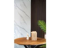 280x122cm. PVC wandpaneel. Carrara Puro - Marmer plaat. 280x122cm - Badkamer paneel. Marmerlook. Renovatiepaneel. Cinewall paneel. TV paneel. Televisie paneel. Douchewand. Douchepaneel. Keukenpaneel. Keukenwand.