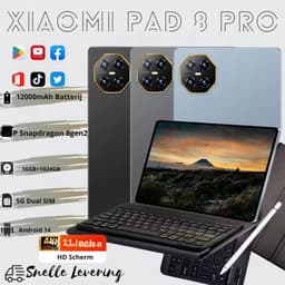 Pad 8 Pro Snapdragon 8gen2 Android 14 Tablet 11Inch Hd 12GB 512GB 12000 Mah 5G Dual Sim Wifi Tafels Pc - Blue — thumbnail 2
