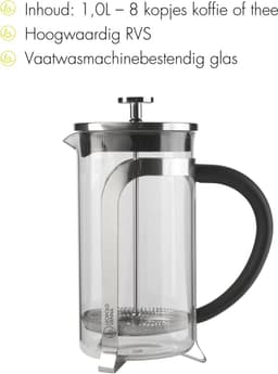 Leopold Vienna - French Press cafetière Shiny 1,0L (8 kopjes) — thumbnail 4