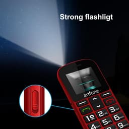 Senioren Mobiele Telefoon 4g - Senioren GSM -Rood — thumbnail 4