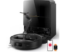 Roborock Saros Z70 – Robotstofzuiger en dweilrobot – Met OmniGrip-arm – 22.000 Pa – Aangedreven door AI – 7,98 cm ultradun – FlexiArm Riser – Tech AdaptiLift-chassis – Vermijdt obstakels – Multifunctioneel dock 4.0