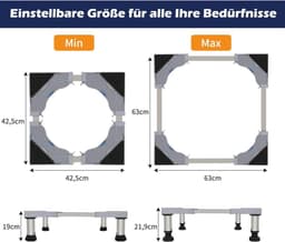 Wasmachine verhoger - Wasmachine verhoger - Wasmachine sokkel - Wasmachine verhoger met lade - Wasmachine opbouwmeubel - Wasmachine opbouwmeubel - Wasmachine Sokkel — thumbnail 6
