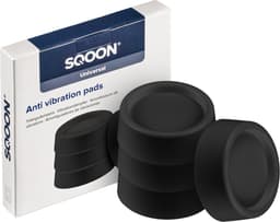 SQOON® Trillingsdempers – 4 stuks - Geschikt voor onder je wasmachine of droger - Zwart — thumbnail 4
