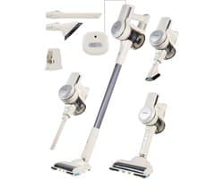 Princess Silent Storm Draadloze steelstofzuiger 339380 - 30 min gebruikstijd - Zuigkracht 11000 PA - Handige parkeerfunctie - Wit - Krachtige motor - 3 snelheden - Extra Hepafilter