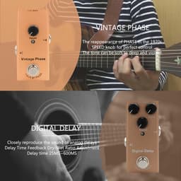 Vintage Electric Guitar Pedal met Crunch Distortion Effect - Ideaal voor Muziekliefhebbers, Professionele Gitaristen en Bandleden - Hoogwaardige Geluidseffecten Accessoire — thumbnail 4