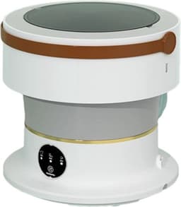 Collox Opvouwbare Wasmachine - Draagbare wasmachine - 6,5 L - Met handig afvoermandje - 28 x 29 cm - Grijs — thumbnail 1