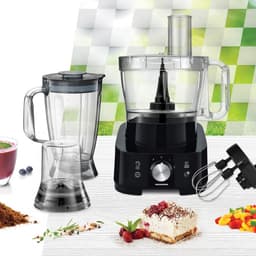 Heinner Multifunctionele Foodprocessor – 1000 W – Mengkom 3,5 L – Blender 1,8 L – 2 Snelheden en Pulsstand – Hak-, Kneed-, Snij-, Rasp-, Klop- en Maalfunctie – Zwart — thumbnail 3