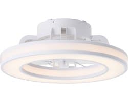 Brilliant Mondello - Plafondventilator - Met verlichting - Ø 41,5 cm - LED 26W - Wit en RGB kleuren - Dimbaar - Wit - Zeer stil — afbeelding 1