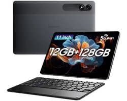 Blackview Tab 90 WiFi - Tablet - 128GB - 11 inch - Android 14 - 5G WiFi - 8200mAh - Octa core - met Toetsenbord - Grijs