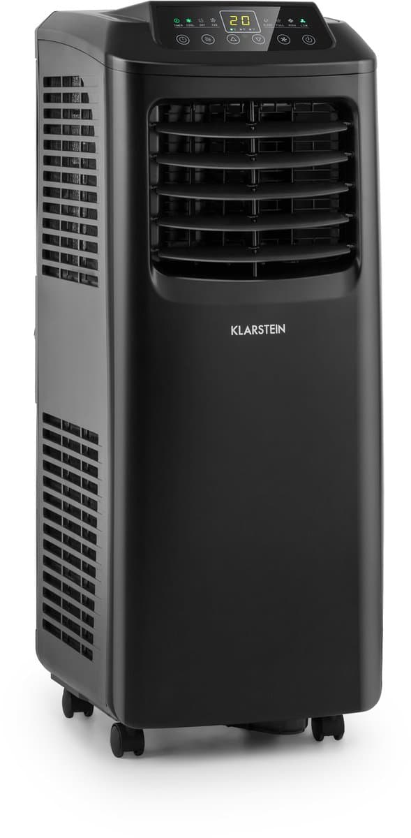 Klarstein mobiele airconditioner met luchtafvoerslang, 3-in-1 airconditioner met ventilator & ontvochtiger, kleine & draagbare airconditioner voor thuis & op kantoor, met nachtmodus & app-bediening, 9000 BTU,6 kW voor 44 m² - Afstandsbediening — afbeelding 1