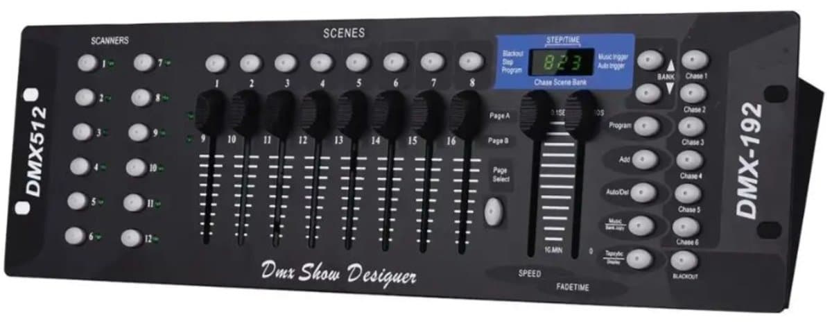 M.A.R.S. Products - DMX Controller - 192 Kanalen - 240 scènes - Party Light - DMX Licht - Feestlicht - DMX - DJ — afbeelding 1