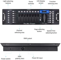 M.A.R.S. Products - DMX Controller - 192 Kanalen - 240 scènes - Party Light - DMX Licht - Feestlicht - DMX - DJ — thumbnail 4