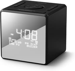 PHILIPS TAR4600 DAB/FM-wekkerradio met dubbel alarm en USB-C-oplaadpoort — thumbnail 1
