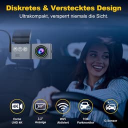 Dashcam voor Auto - Dual - Camerabewaking - Full HD - Zwart — thumbnail 4