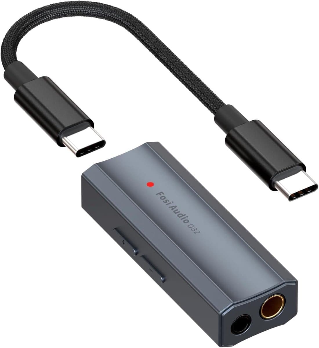 Fosi Audio DS2 USB C naar AUX Koptelefoonversterker DAC Dongle 3.5mm - Draagbare Versterker met Dubbele Uitgang voor iPhone, iPad Pro, Android Telefoon — afbeelding 1