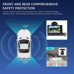 Dashcam voor Auto - Dual - Camerabewaking - Full HD - Zwart — thumbnail 4