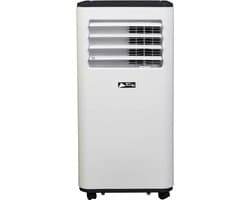 TechnoLife TL-7002 Mobiele Airco - Airconditioning voor 20 tot 35 m2 (75 m³) - 7000 BTU - Met 24-Uurstimer - Wit/Zwart