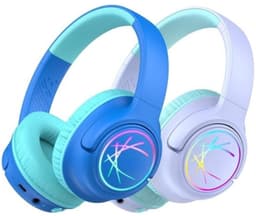 StayPowered Koptelefoon voor Kinderen - de Ultieme Kinderhoofdtelefoon met 43 Uur Speeltijd en Veilige Volumebegrenzing - Ingebouwde Verlichting - Opvouwbaar Ontwerp - USB C - Bedraad/Bluetooth - 2 Stuks - Levering Sneller dan Aangegeven! — thumbnail 1