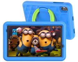 Naevy Kindertablet 8 inch - Vanaf 3 Jaar - 4+4GB RAM - 64GB geheugen - 5000mAh batterij - Ouderlijk Toezicht - Incl. Blauwe Beschermhoes