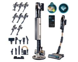 Cecotec Rockstar Odyssey Draadloze Steelstofzuiger met Laad/Leegstation - Dweilfunctie - Krachtig 850w Zuigvermogen - AI Technologie met App - Incl. Huisdieren Tool, Flexibele Buis en Meerdere Opzetstukken