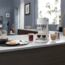 DeLonghi Dedica Duo EC890.WI Espresso Coffee Machine - White — thumbnail 5