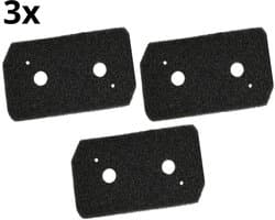 Bramokava – Droger Filter – 3 Stuks – Geschikt voor Bosch Siemens - Condensor Wasdroger Droogkast Schuimfilter – Alternatief voor 12007650 – 225x125x20 mm — afbeelding 1