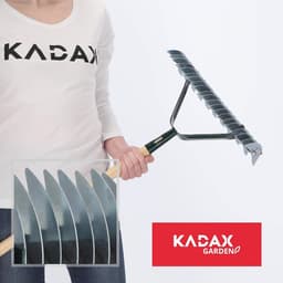 Dubbelzijdige Vloerbeluchter voor Tuin - Hoogwaardig Staal, Handmatige Verticuteermachine 37 cm — thumbnail 4