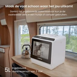 Evidenter ITDW25 - Mini vaatwasser - Vrijstaande vaatwasser - 4 Couverts - 7 Wasprogramma's - Incl. Bestekmandje — thumbnail 8